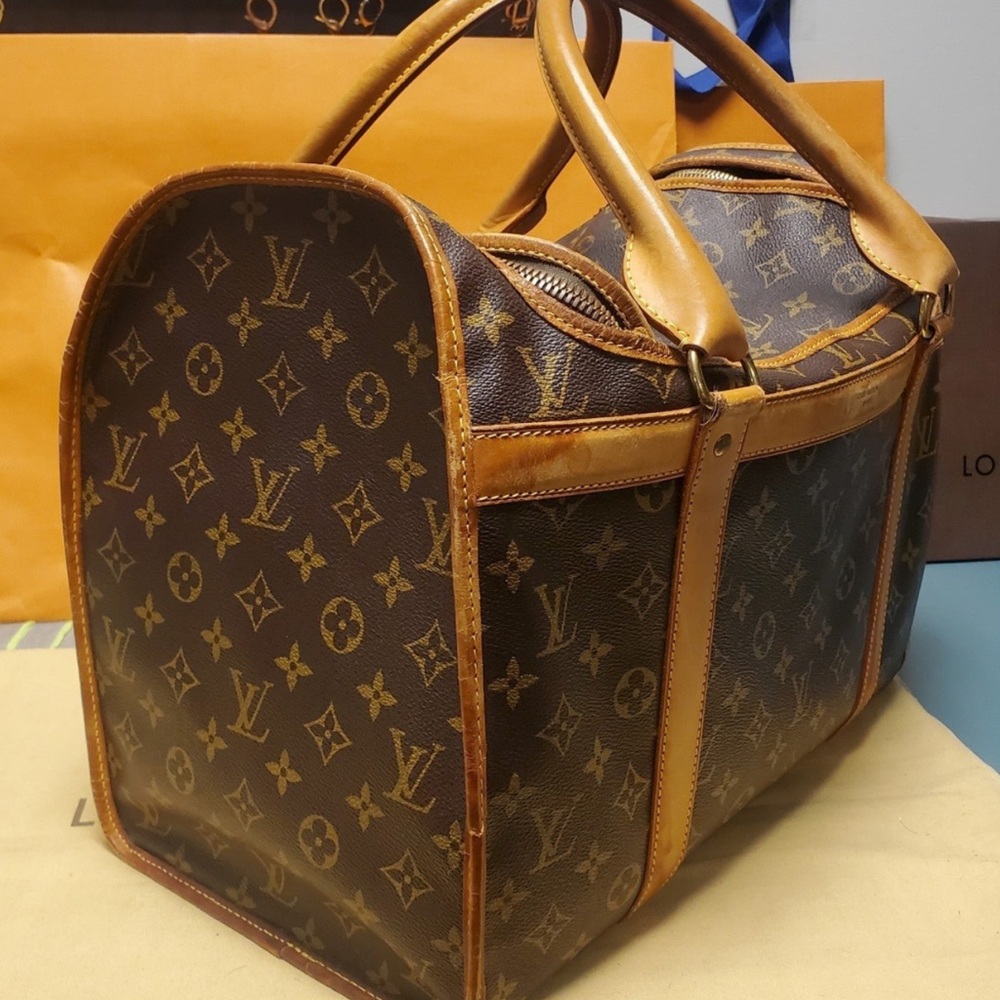 LOUIS VUITTON PET VINTAGE CARRIER Sac Chien 40 - Picture 7 of 16
